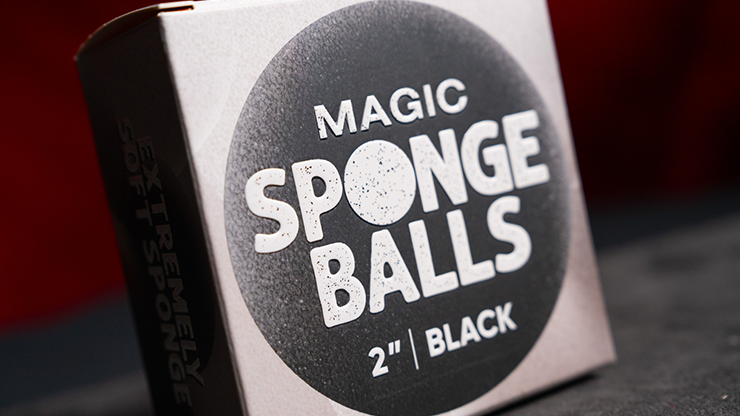 Magic Sponge Balls 50PK BLACK 2" by Murphy's Magic