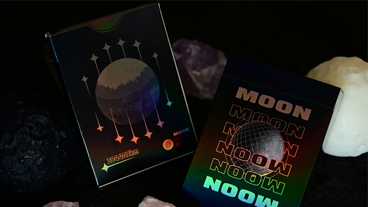 Moon (Black Holo) Playing Cards