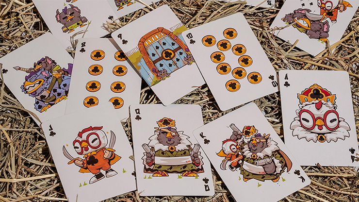 BICYCLE CHKNS & CROWNS PLAYING CARDS