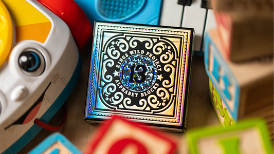 Black Alphabet Blocks Playing Cards by Kings Wild Project