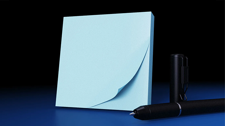The Iarvel Magic Post-It Pad (Blue) by Iarvel Magic