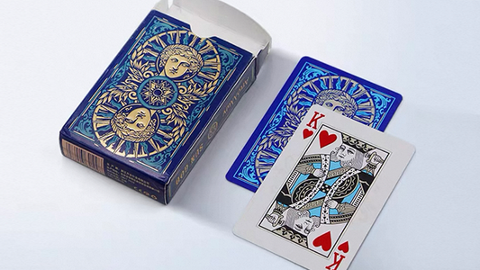 Sun God Greek Mythology Themed Blue Edition Playing Cards