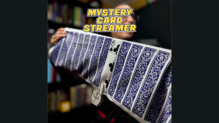 Mystery Card Streamer (Blue 6 of Clubs) by PlayTime Magic DEFMA