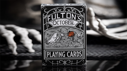 FULTONS OCTOBER TOMBSTONE GREY PLAYING CARDS