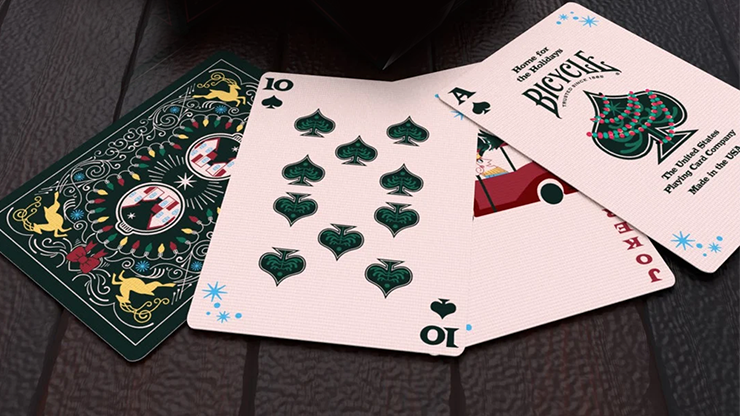 Bicycle Home for the Holidays Playing Cards by US Playing Cards