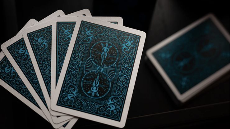 Bicycle Cool Blue Neon Rider Back Playing Cards