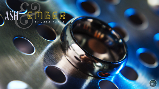 Ash and Ember Silver Curved Size 13 (2 Rings) by Zach Heath - Trick