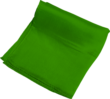 Silk 24 inch (Green) Magic by Gosh - Trick