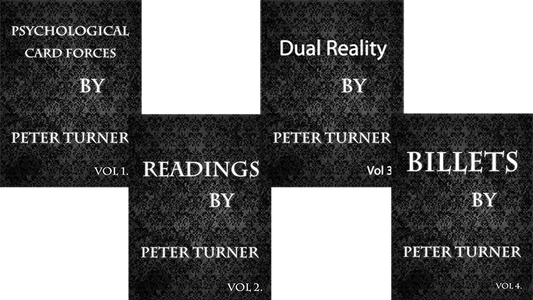 4 Volume Set of Reading, Billets, Dual Reality and Psychological Playing Card Forces by Peter Turner eBook DOWNLOAD