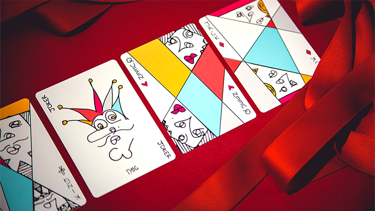 Red Stripe Playing Cards