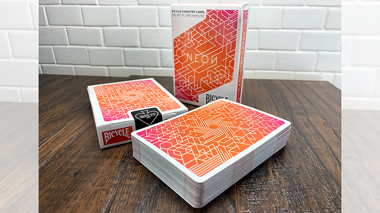 Orange Bump Neon Playing Cards by US Playing Card Co