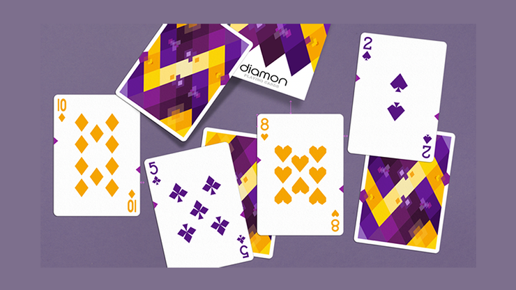 Diamon Playing Cards N° 14 Purple Star Playing Cards by Dutch Card House Company