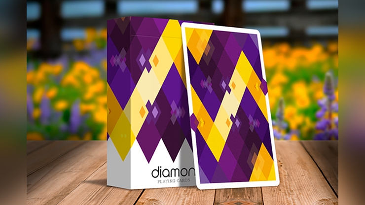 Diamon Playing Cards N° 14 Purple Star Playing Cards by Dutch Card House Company