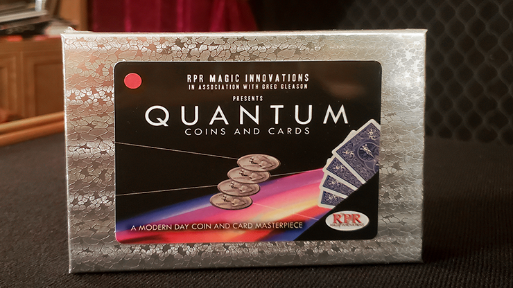 Quantum Coins (US Quarter Red Card) Gimmicks and Online Instructions by Greg Gleason and RPR Magic Innovations