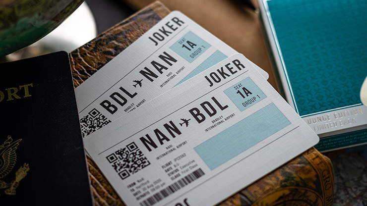 Limited Edition Lounge  in Terminal Teal by Jetsetter Playing Cards