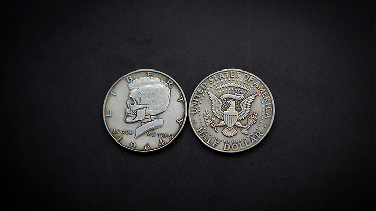 KENNEDY SKULL HEAD COIN by Men Zi  Magic