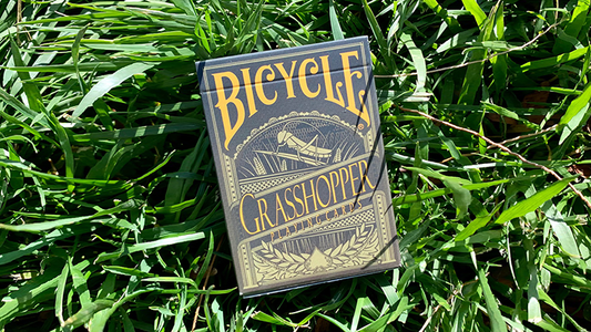 Gilded Grasshopper Dark (Olive) Playing Cards