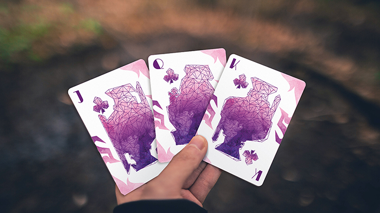 Lonely Wolf (Purple) Playing Cards by BOCOPO