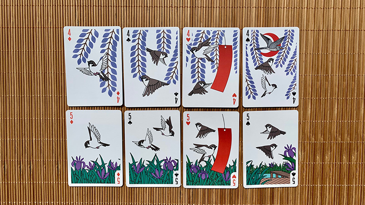 Stripper Bicycle Sparrow Hanafuda Fusion Playing Cards