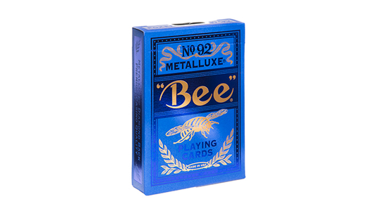 Bee Blue MetalLuxe Playing Cards by US Playing Card