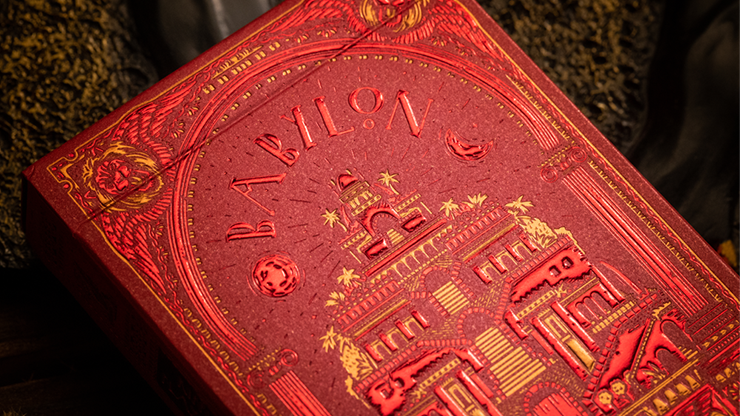 Babylon (Ruby Red) Playing Cards by Riffle Shuffle