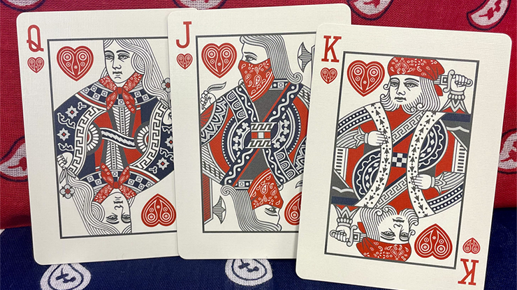 Bicycle Bandana (Red) Playing Cards