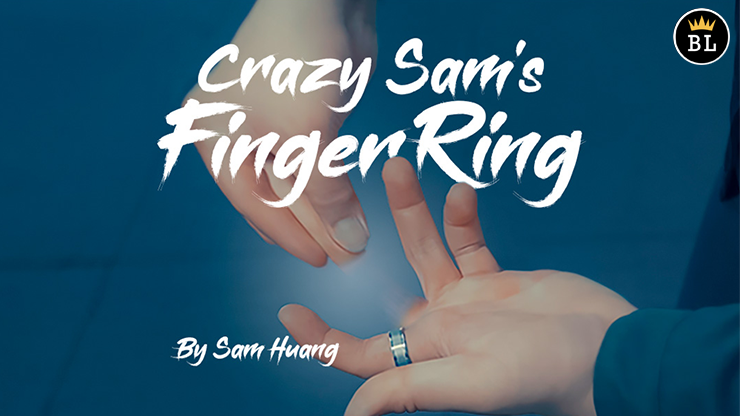 Hanson Chien Presents Crazy Sam's Finger Ring SILVER / LARGE (Gimmick and Online Instructions) by Sam Huang - Trick