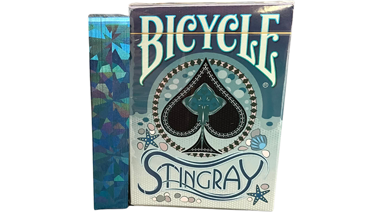 Gilded Bicycle Stingray (Teal) Playing Cards