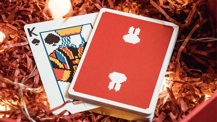 Surprise Deck V5 (Red) Playing cards by Bacon Playing Card Company