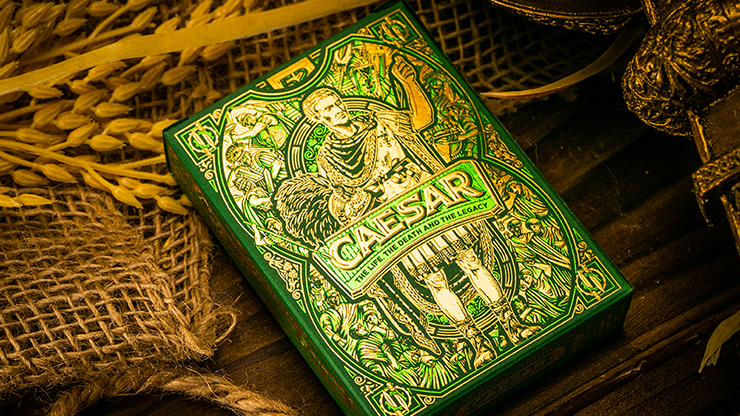 Caesar (Green) Playing Cards by Riffle Shuffle