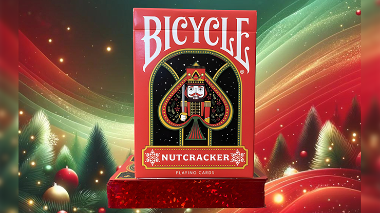 Bicycle Nutcracker (Red Gilded) Playing Cards